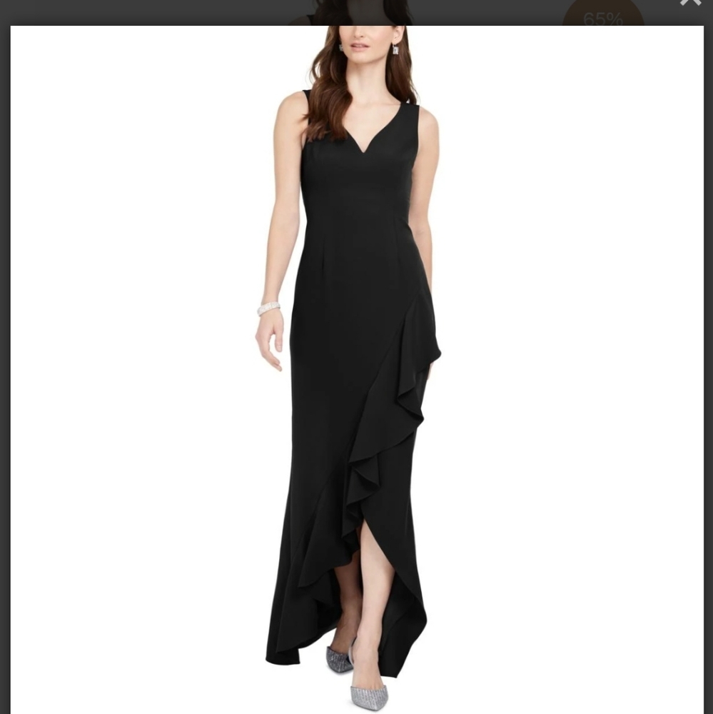 Black Adrianna Papell gown Size 16